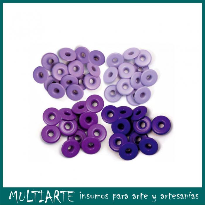 Ojalillos de aluminio 3/16'' (0.5cms) 40 unidades We R Violeta 41591-6