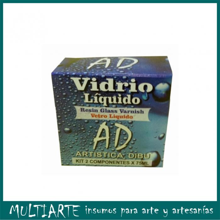 Vidrio líquido kit 2 componentes Artistica Dibu 150ml