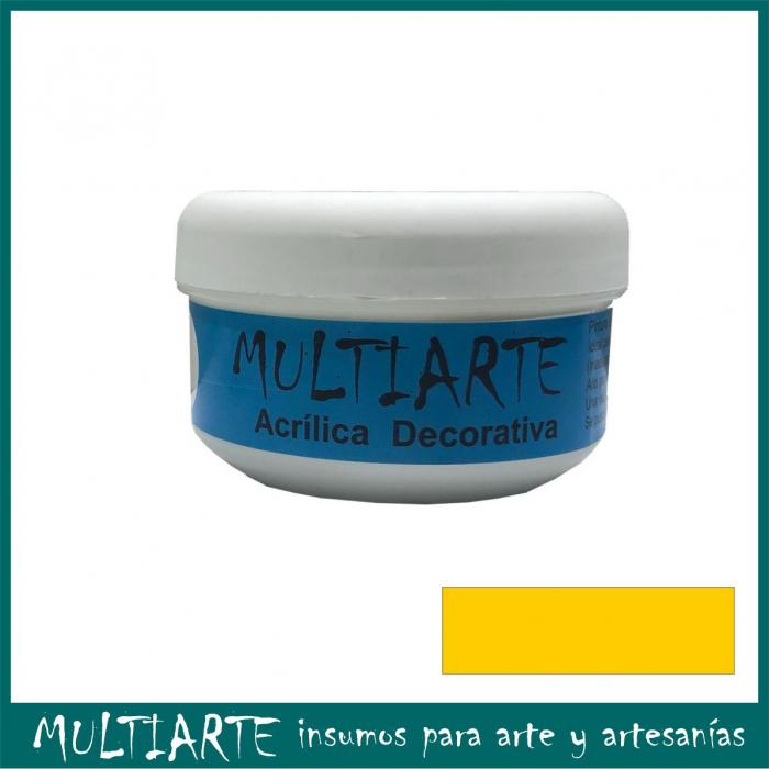 Pintura decorativa MultiArte 200ml  Amarillo Vivo