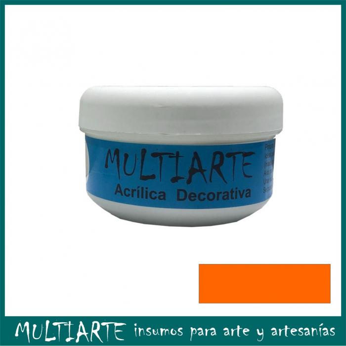 Pintura decorativa MultiArte 200ml Anaranjado