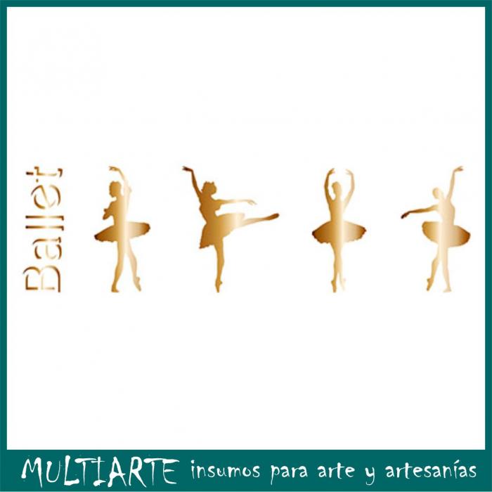 Stencil Litoarte reutilizable 8,5 x 28,5 cms STE-263