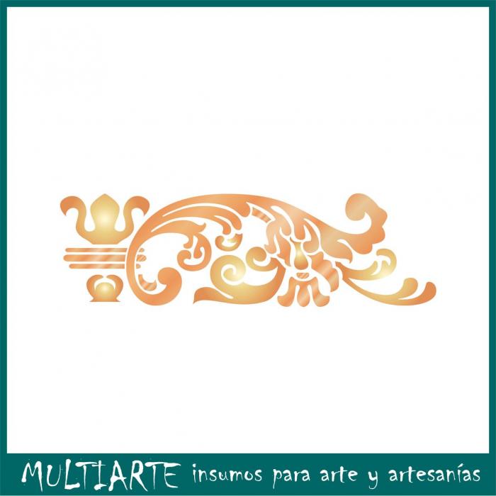 Stencil Litoarte reutilizable 8,5 x 28,5 cms STE-292