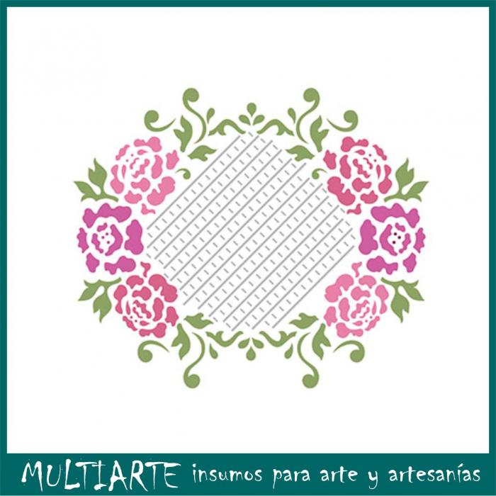 Stencil Litoarte reutilizable 17 x 21 cms STM-041