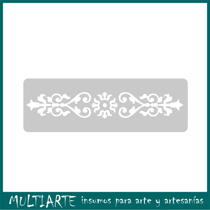 Stencil EQarte reutilizable 4,5 x 30cms Chicos 724