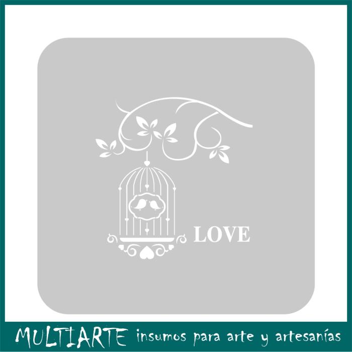 Stencil EQarte reutilizable 15 x 15cms 901