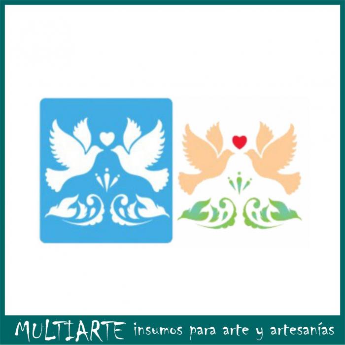 Stencil EQarte reutilizable 15 x 15cms 907