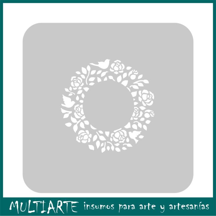 Stencil EQarte reutilizable 15 x 15cms 925