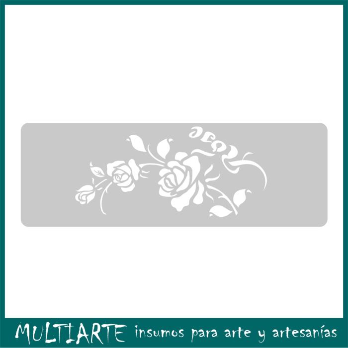 Stencil EQarte reutilizable 13,5 x 30cms 085