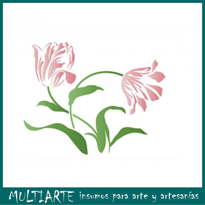 Stencil Litoarte reutilizable 21 x 34 cms ST-101