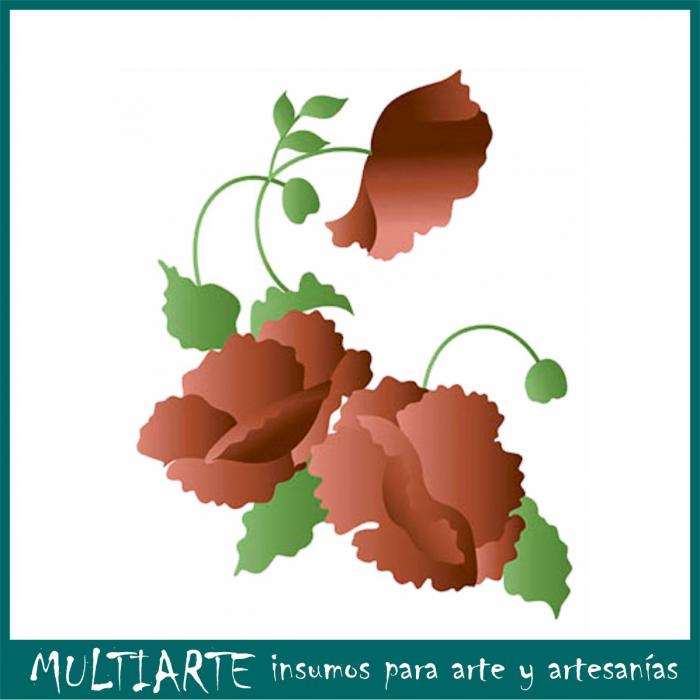 Stencil Litoarte reutilizable 21 x 34 cms ST-112