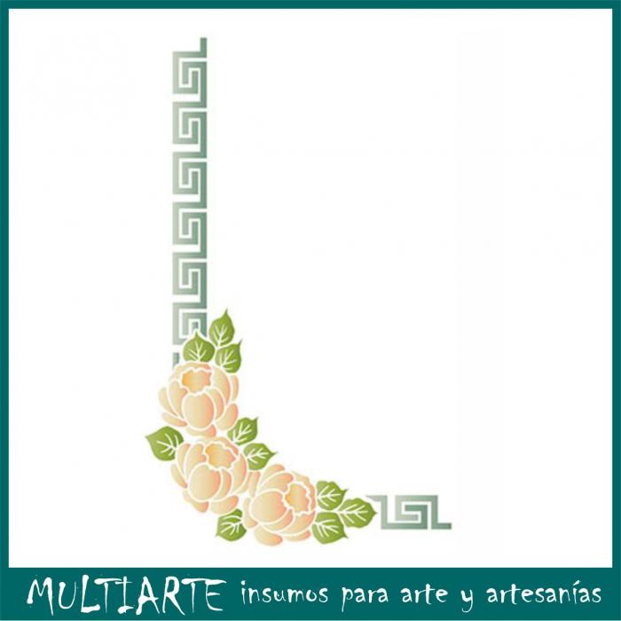 Stencil Litoarte reutilizable 21 x 34 cms ST-141