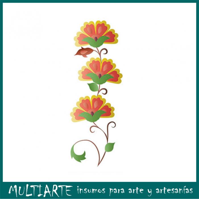 Stencil Litoarte reutilizable17 x 42 cms STG-060