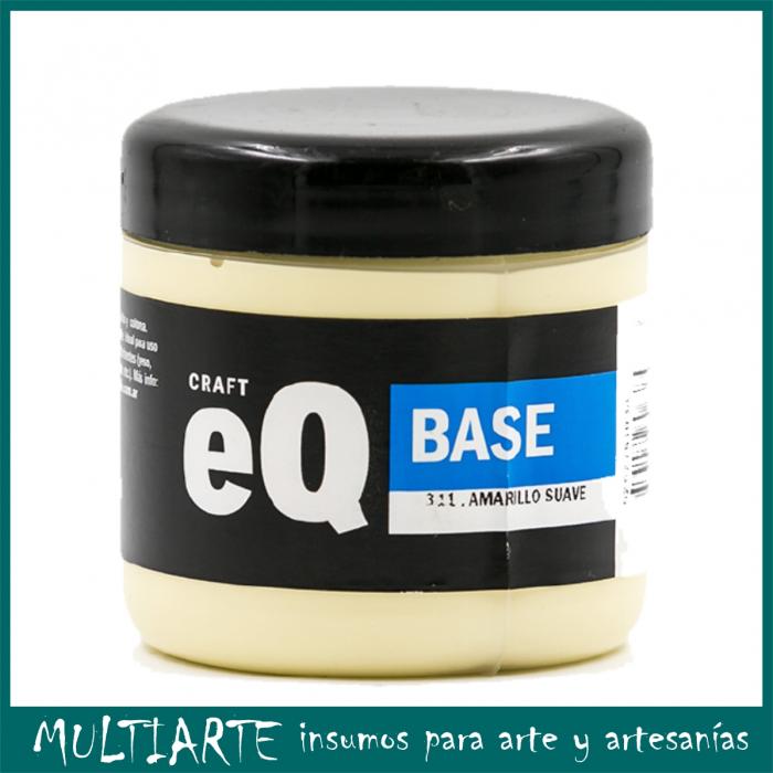 Base Acrilica EQarte 200ml 311 Amarillo Suave