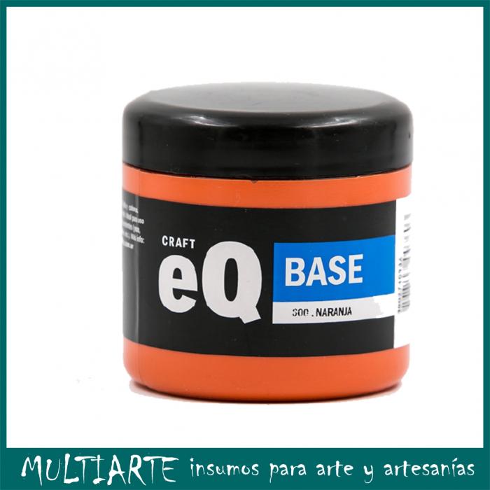 Base Acrilica EQarte 200ml 600 Naranja