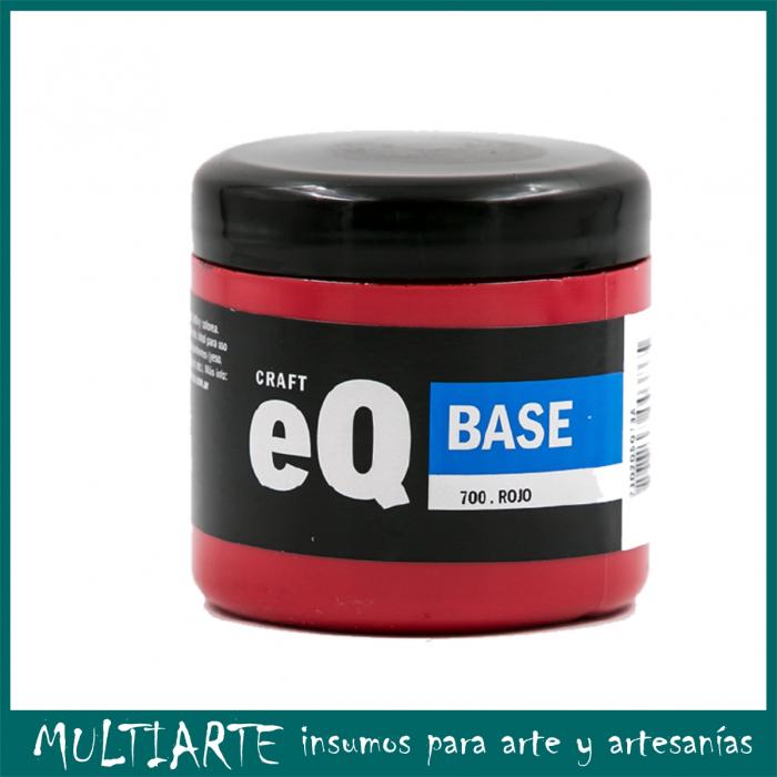 Base Acrilica EQarte 200ml 700 Rojo