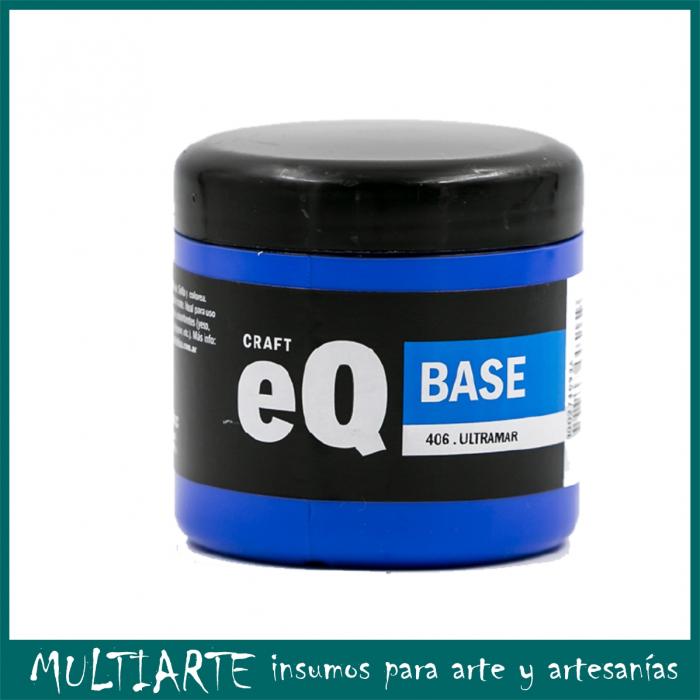Base Acrilica EQarte 200ml 406 Azul Ultramar