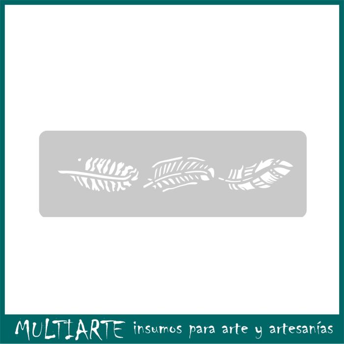 Stencil EQarte reutilizable 4,5 x 30cms Chicos 730