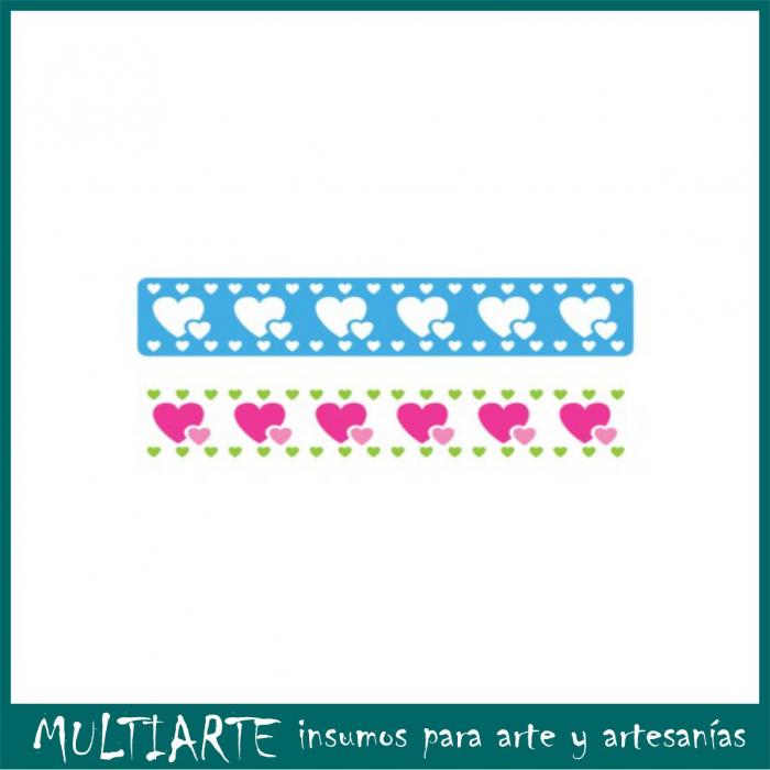 Stencil EQarte reutilizable 4,5 x 30cms Chicos 733