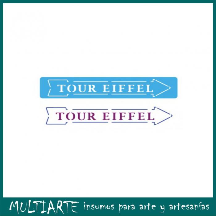 Stencil EQarte reutilizable 4,5 x 30cms Chicos 736